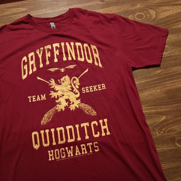 QUIDDITCH SEEKER T-SHIRT - Large - Harry Potter Gryffindor Hogwarts Team Varsity - Picture 3 of 6